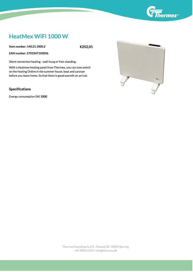 Image de la première page du manuel de l'appareil Heatmex