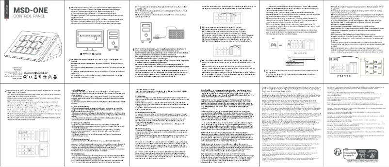 Page 1 de la notice Manuel utilisateur Mars Gaming MSD-ONE