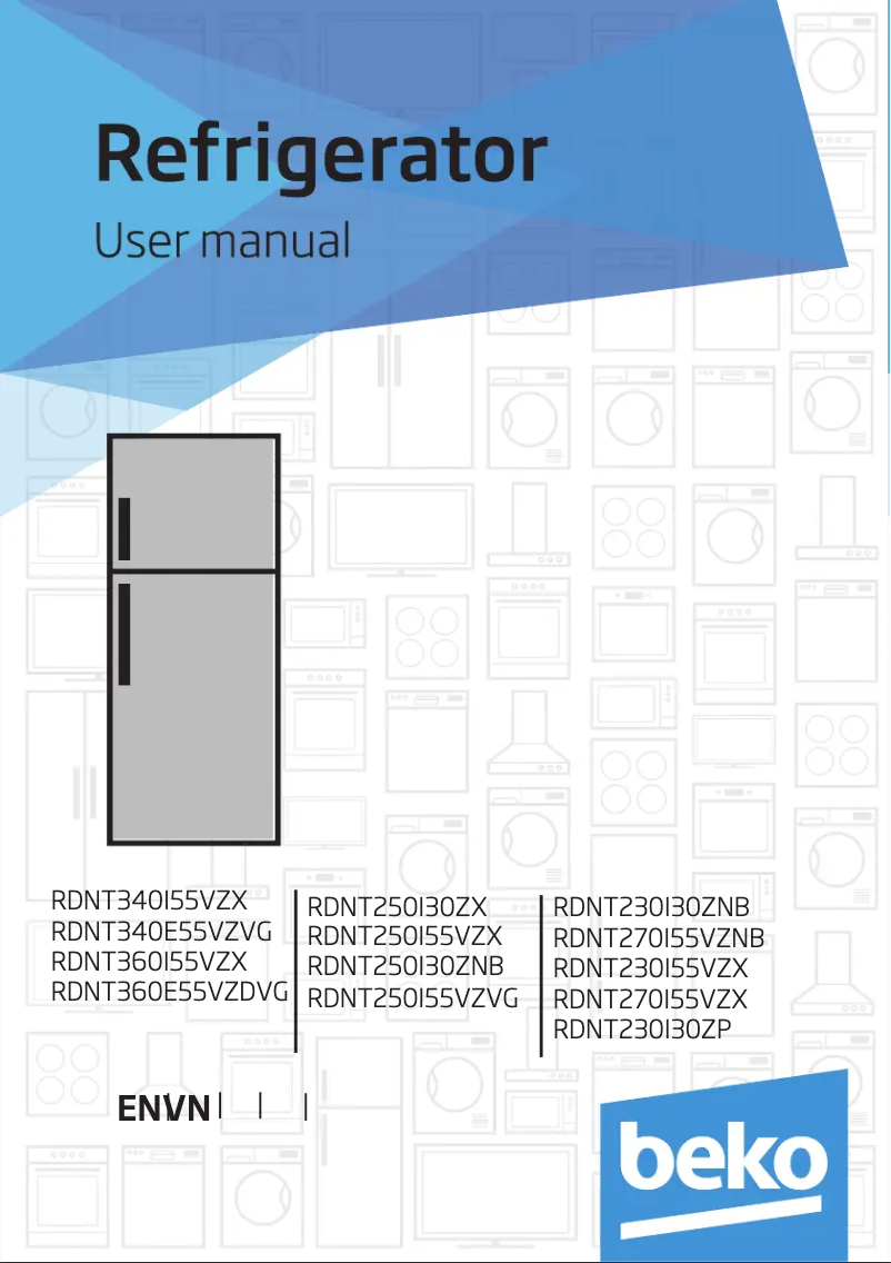 Image de la première page du manuel de l'appareil RDNT270I50VZX