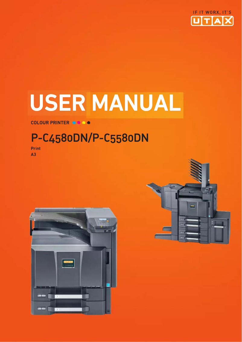 Page 1 de la notice Manuel utilisateur Utax P-C5580DN