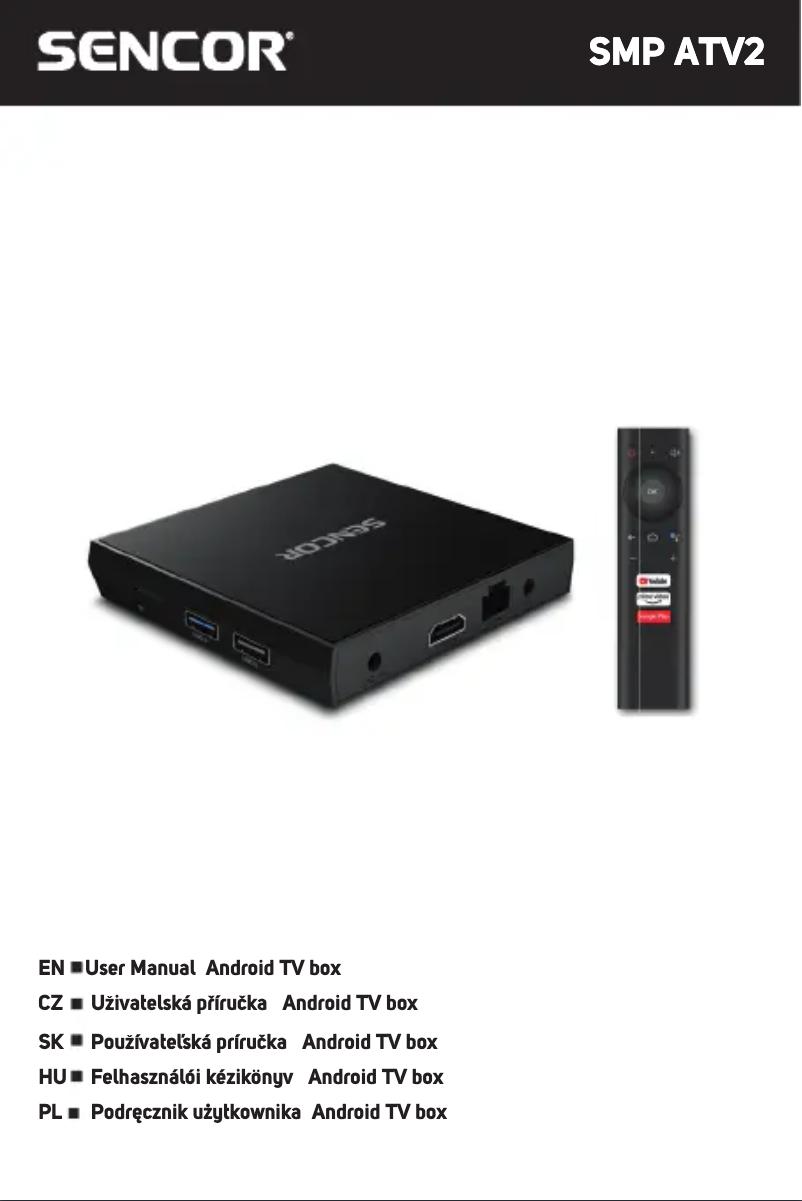 Page 1 de la notice Manuel utilisateur Sencor SMP ATV2