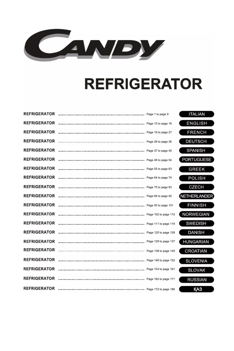 Page 1 de la notice Manuel utilisateur Candy CCTOS 542WH