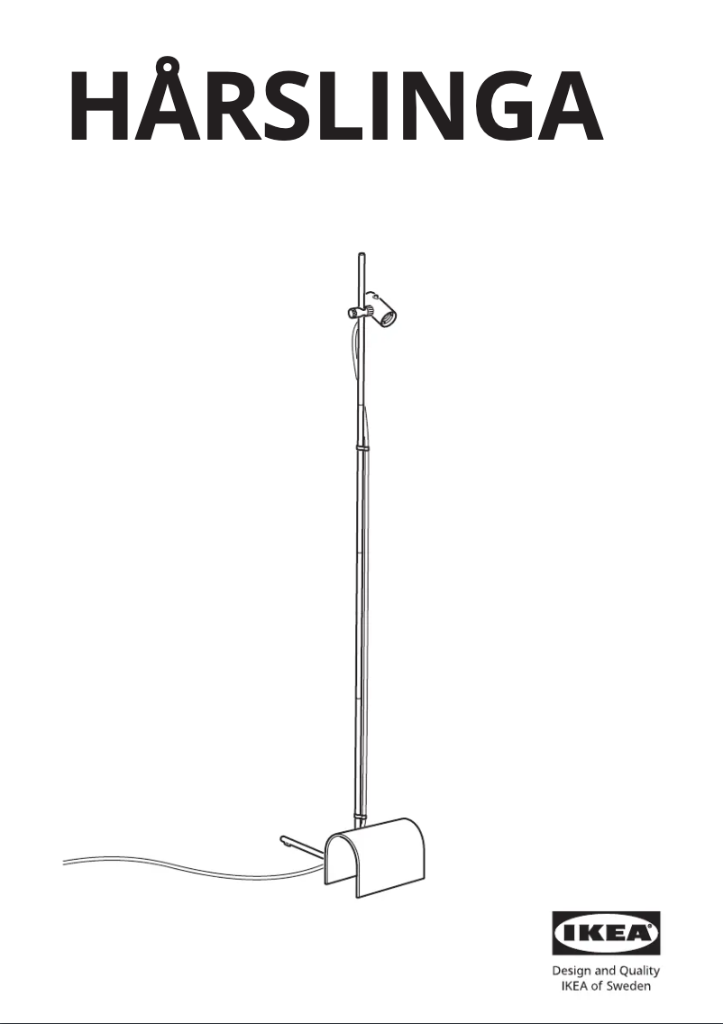 Página 1 del manual Manual de usuario Ikea HÅRSLINGA 405.389.04