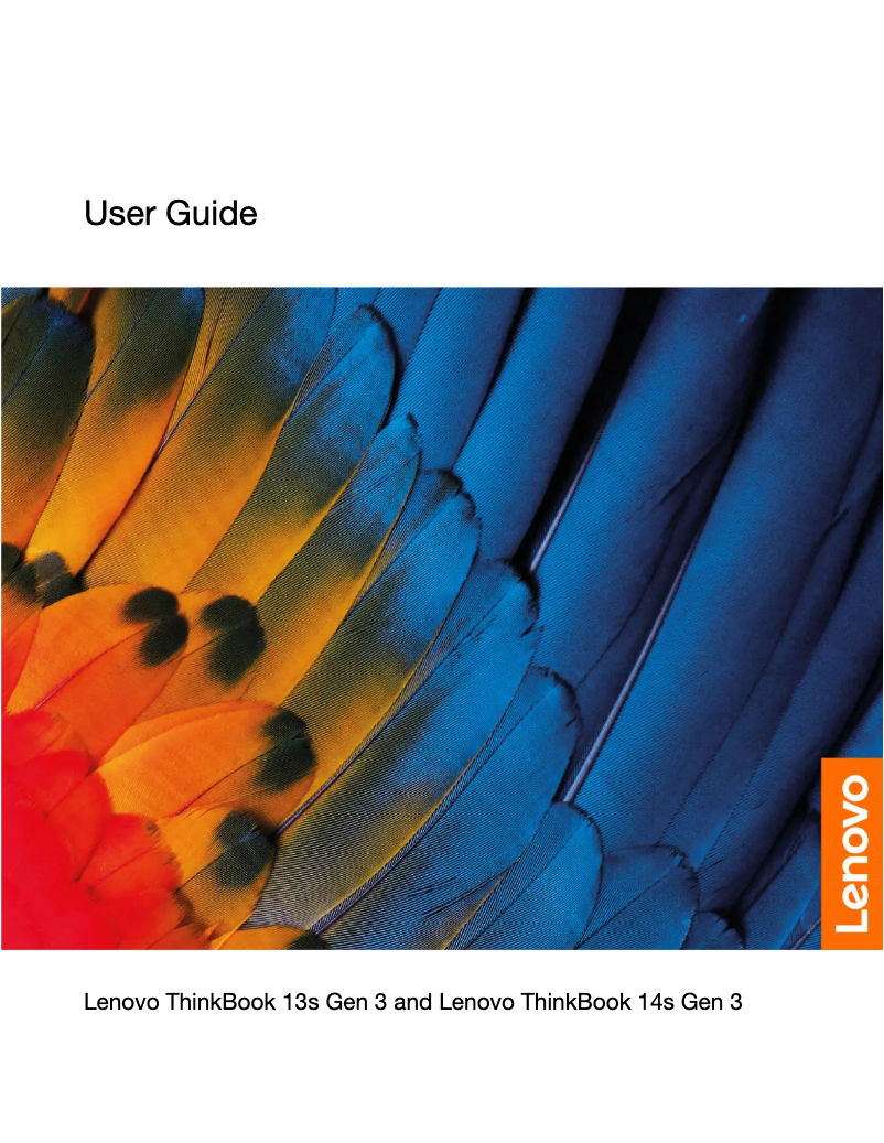 Page n°1 - Manuel utilisateur Lenovo ThinkBook 13s G3