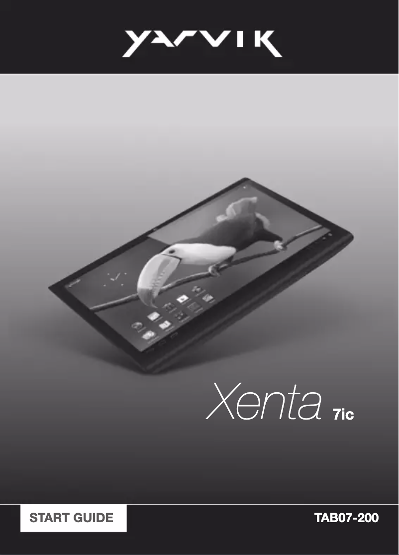 Image de la première page du manuel de l'appareil Xenta 7"