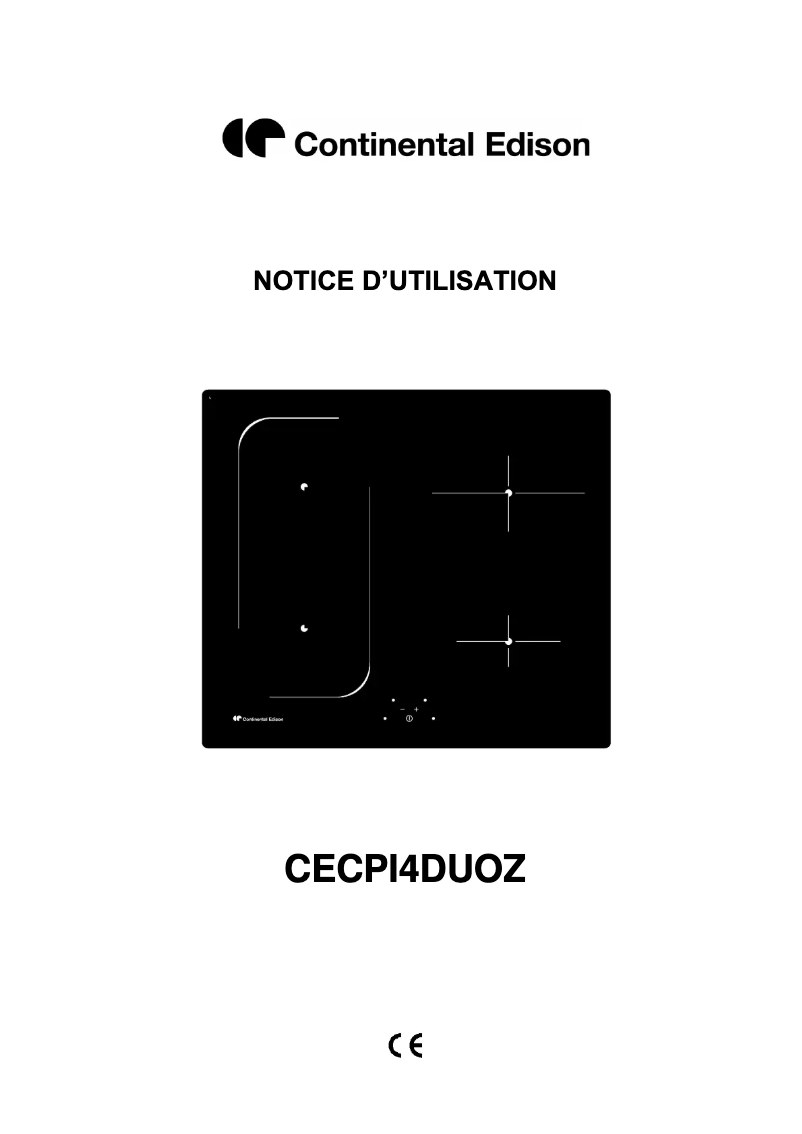 Image de la première page du manuel de l'appareil CECPI4DUO