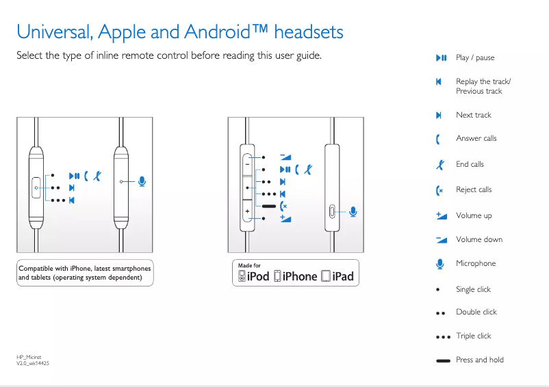 Page 1 of the manual User Manual Philips Fidelio L1