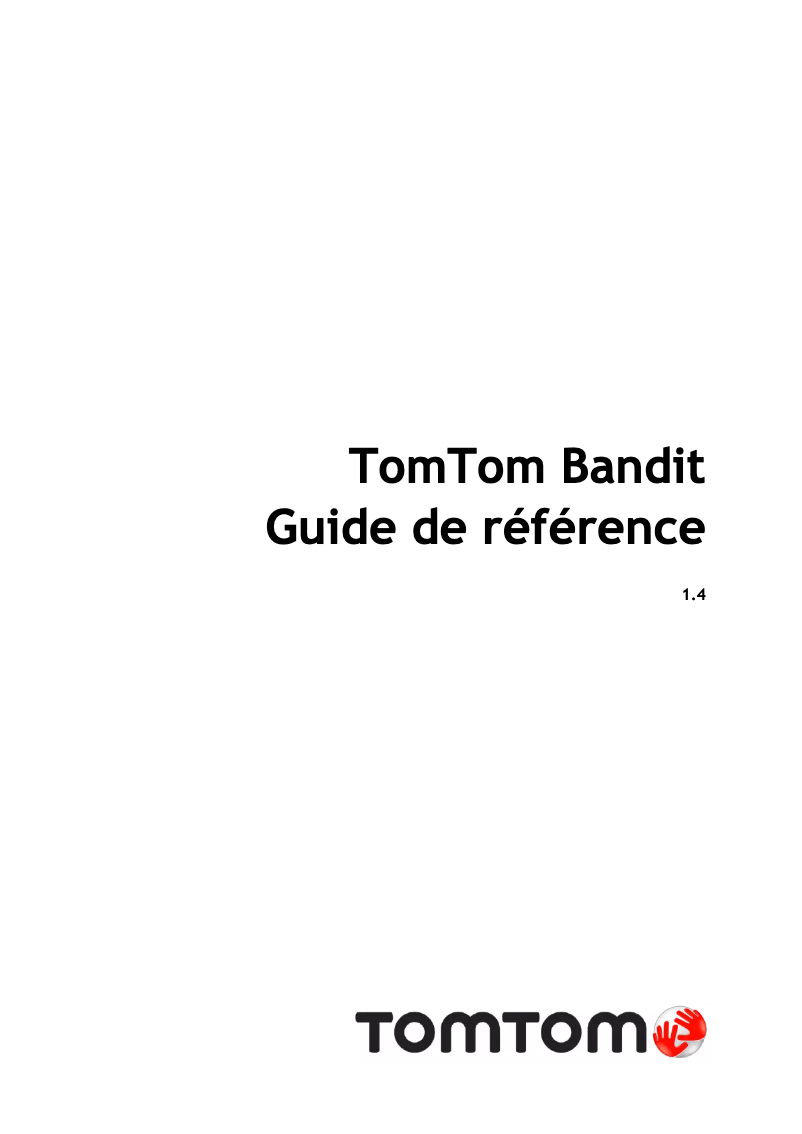 Page 1 of the manual User Manual TomTom Bandit Bike Pack