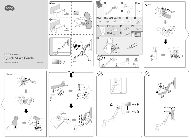 Page n°1 - Manuel utilisateur BenQ AS10