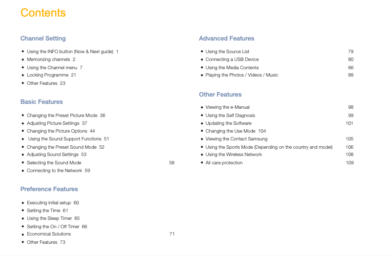 Page 1 de la notice Manuel utilisateur Samsung UE32M5002AK