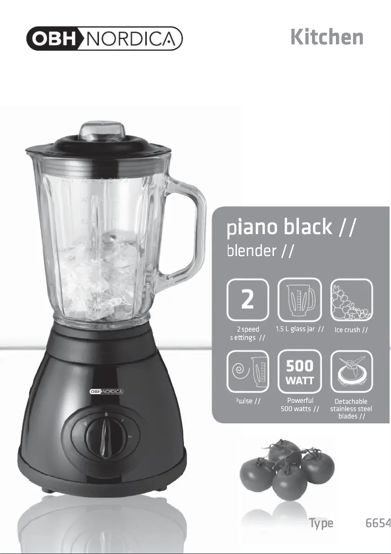 Página 1 del manual Manual de usuario OBH Nordica Piano