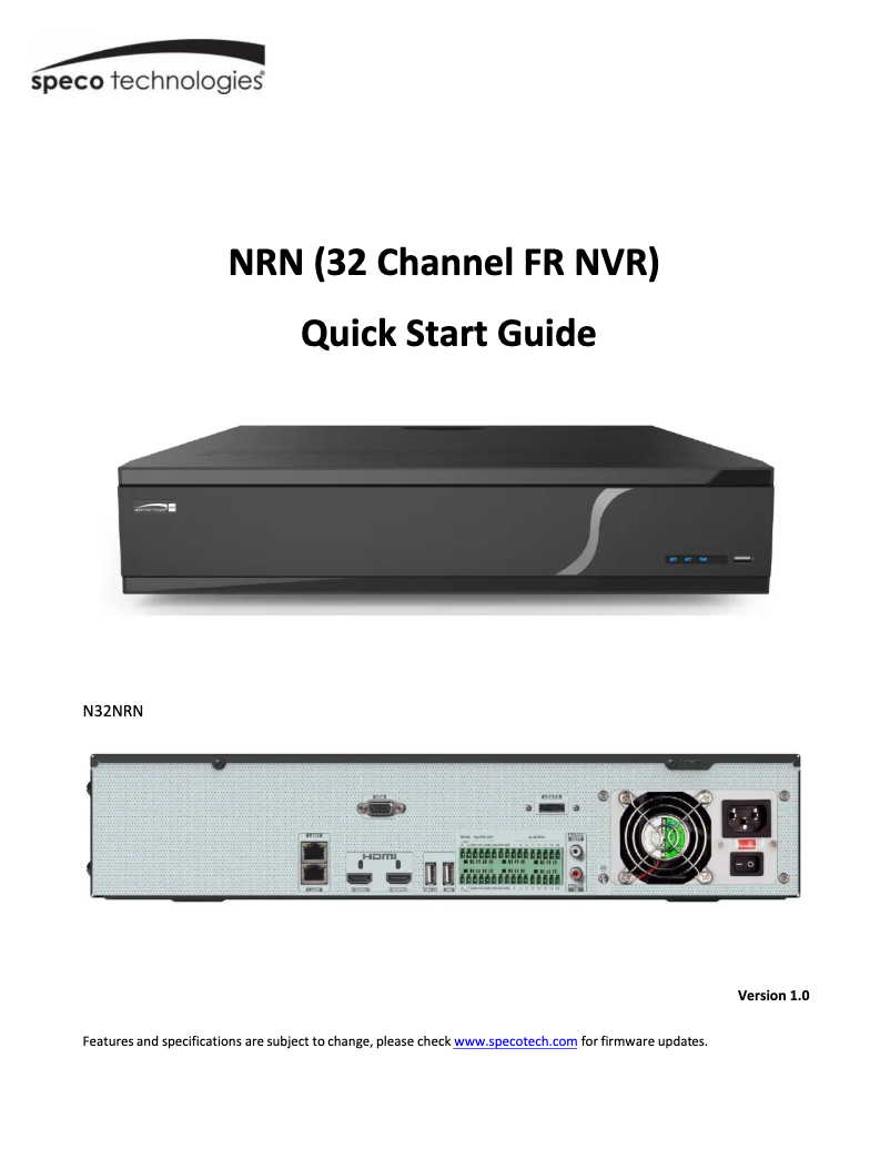 Image de la première page du manuel de l'appareil N32WNRN