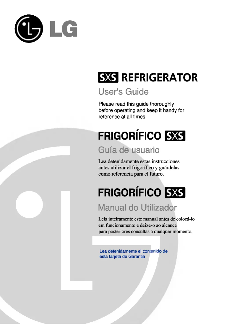 Page n°1 - Manuel utilisateur LG GC-B207TTJA
