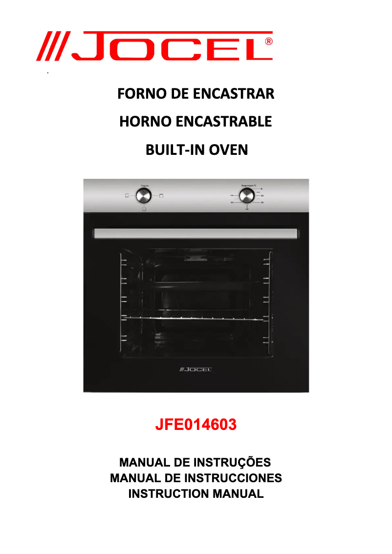 Page 1 de la notice Manuel utilisateur Jocel JFE014603