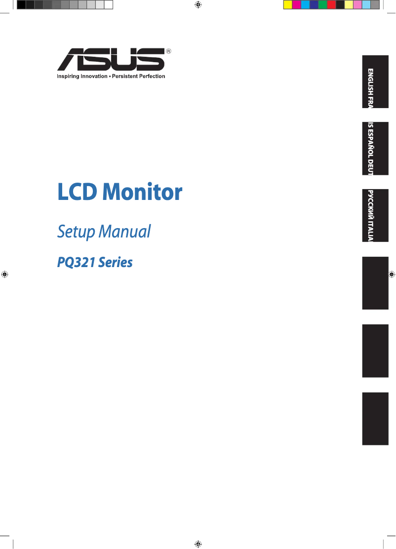 Image de la première page du manuel de l'appareil PQ321QE