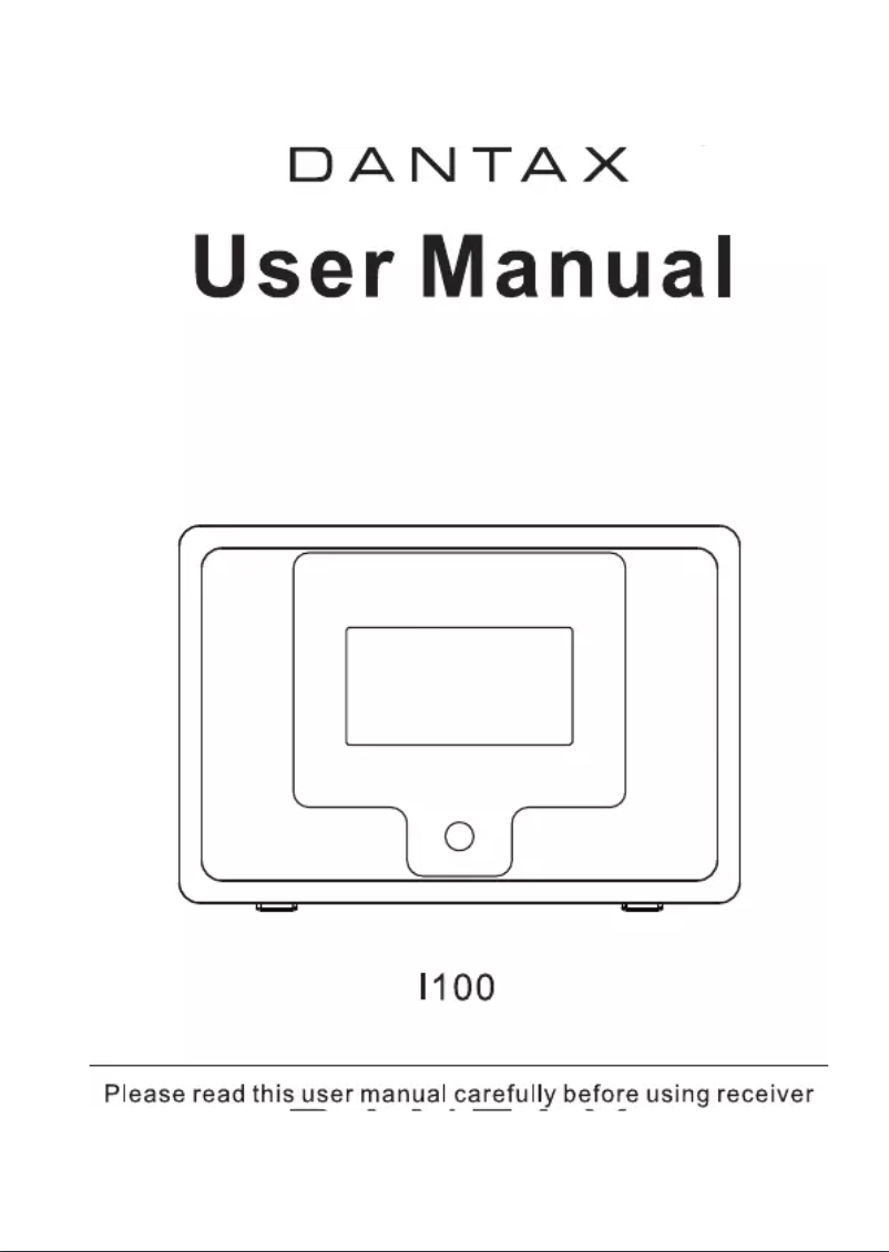 Page 1 de la notice Manuel utilisateur Dantax I100