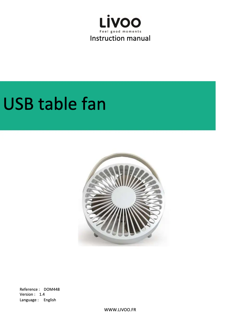 Página 1 del manual Manual de usuario Livoo DOM448