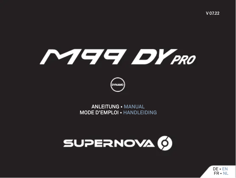 Image de la première page du manuel de l'appareil M99 DY Pro