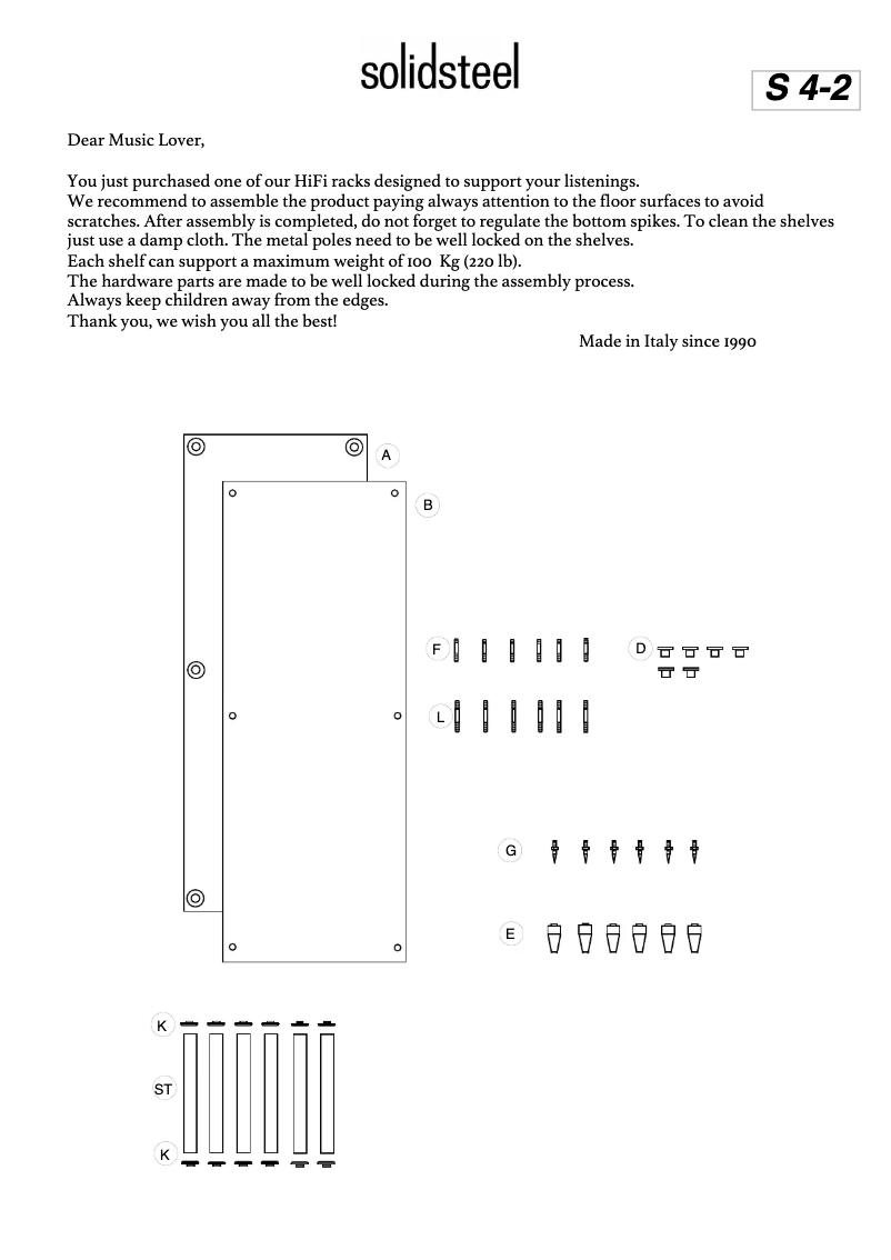 Page n°1 - Manuel utilisateur Solidsteel S4-2
