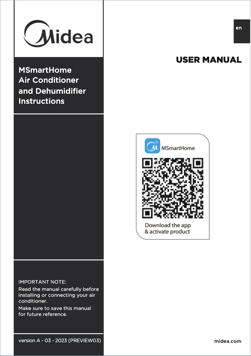 Imagen de la primera página del manual del dispositivo MAW10R1BWT