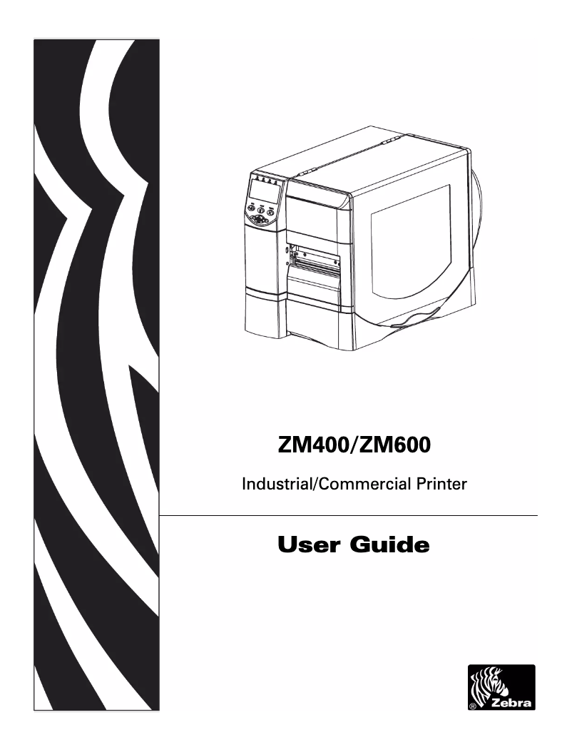 Page n°1 - Manuel utilisateur Zebra ZM600