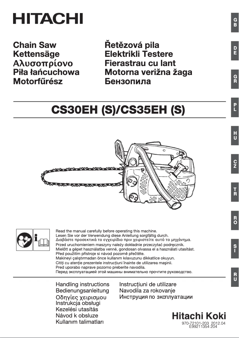 Page 1 de la notice Manuel utilisateur Hitachi CS 30EH