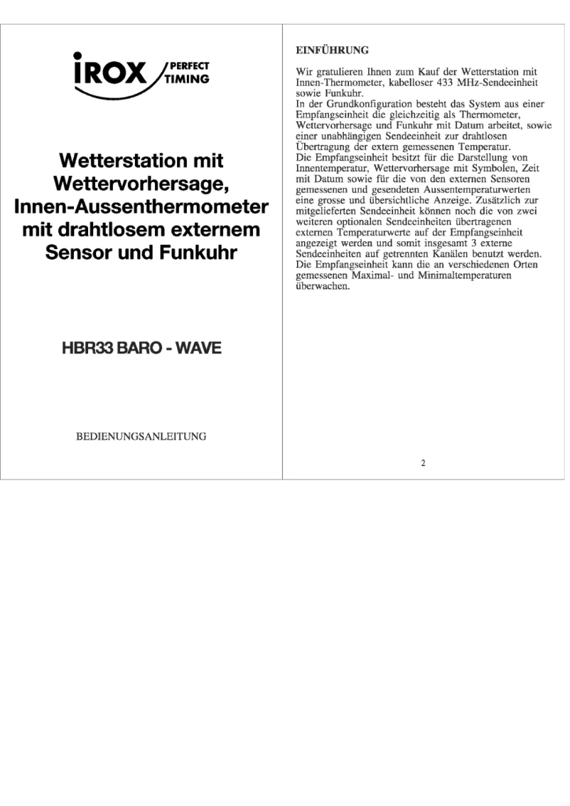 Image de la première page du manuel de l'appareil HBR33