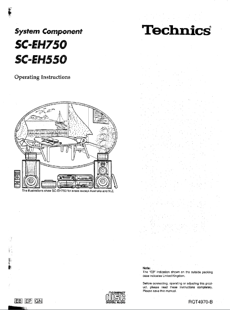 Image de la première page du manuel de l'appareil SC-EH750