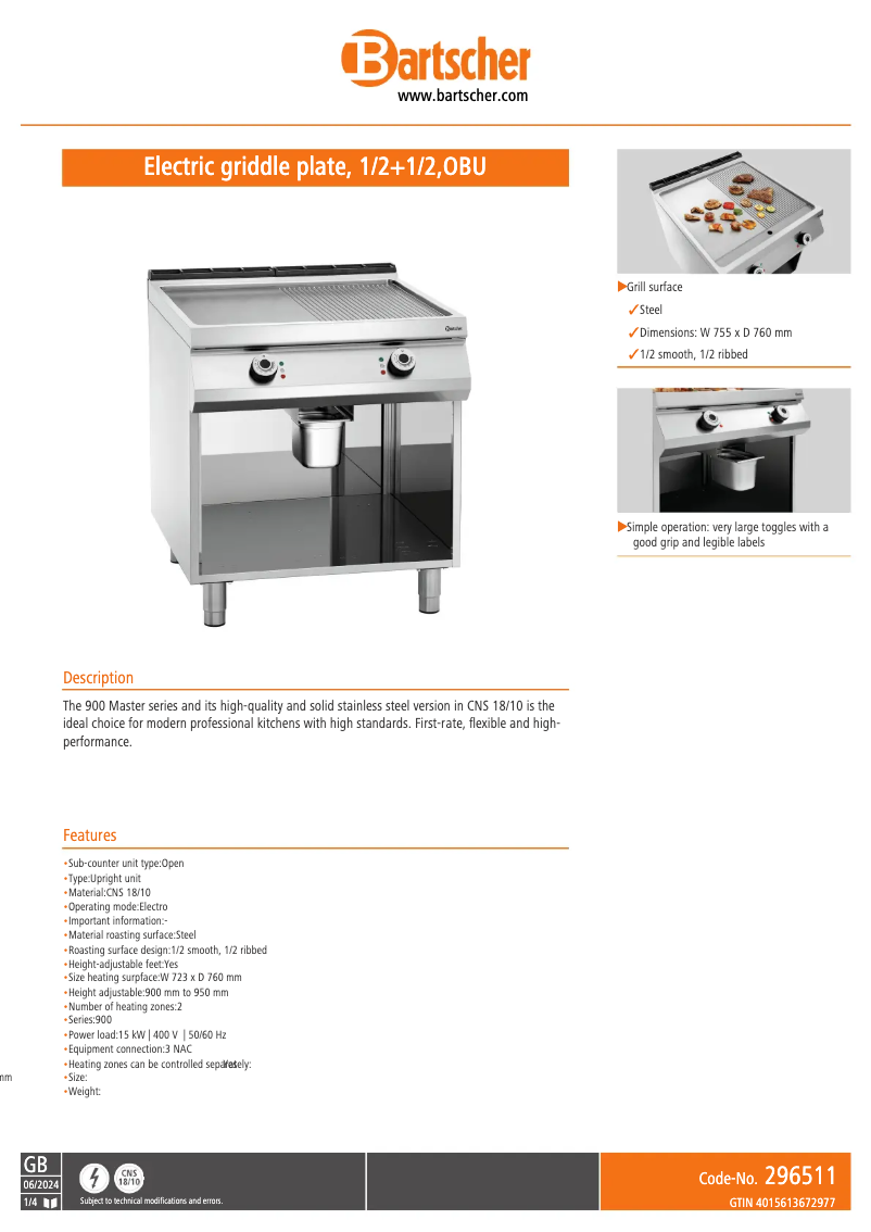 Image de la première page du manuel de l'appareil 296511