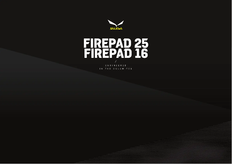 Page 1 de la notice Manuel utilisateur Salewa Firepad 16