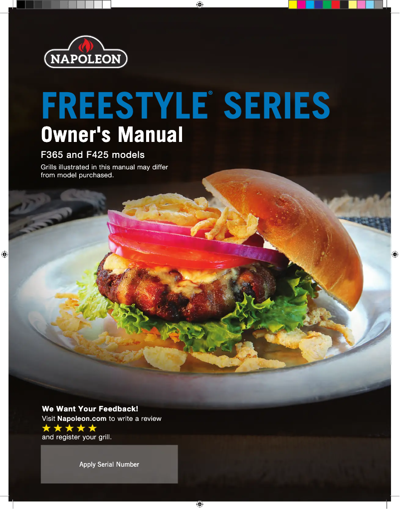 Page n°1 - Manuel utilisateur Napoleon Freestyle 425