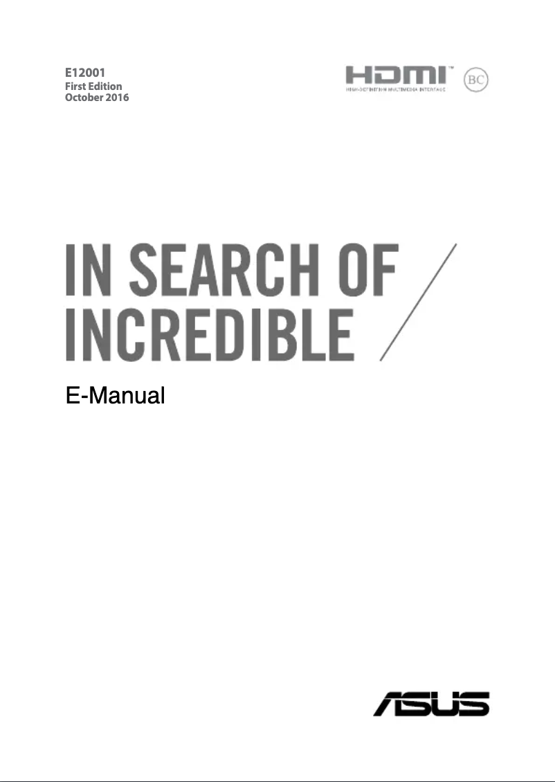 Image de la première page du manuel de l'appareil ROG G701VIK
