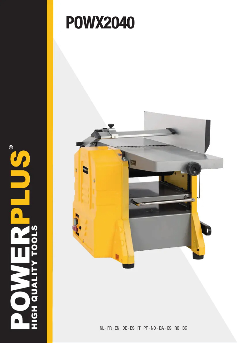 Image de la première page du manuel de l'appareil POWX2040