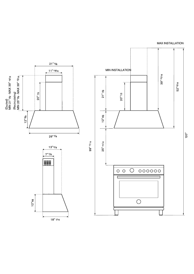 Page 1 de la notice Instructions / montage Bertazzoni KMC30BI