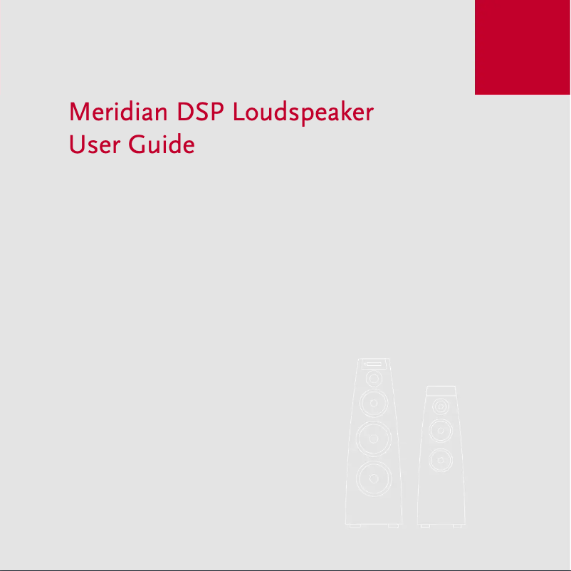 Page n°1 - Manuel utilisateur Meridian DSP5200HC