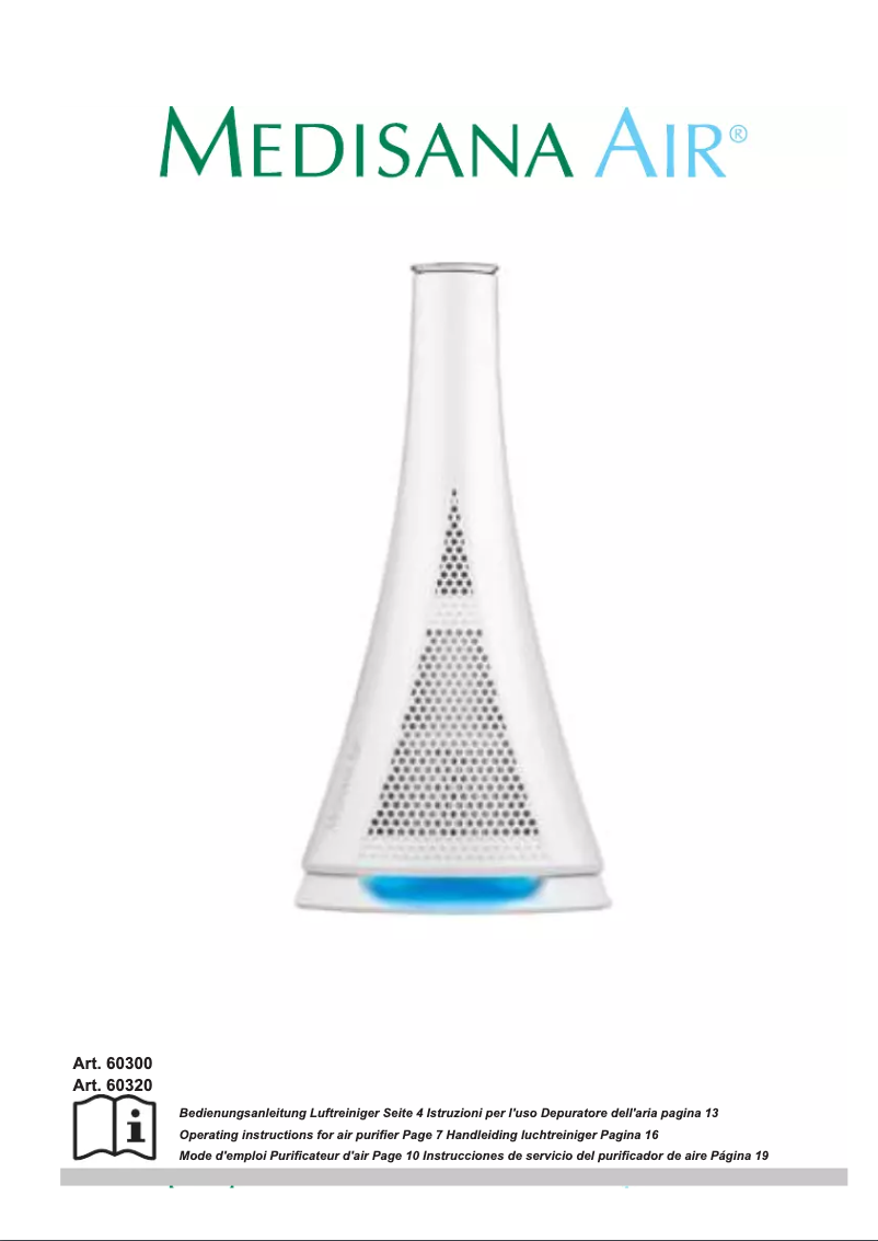 Página 1 del manual Manual de usuario Medisana Air 60320
