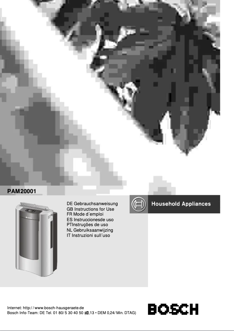 Page n°1 - Manuel utilisateur Bosch PAM20001