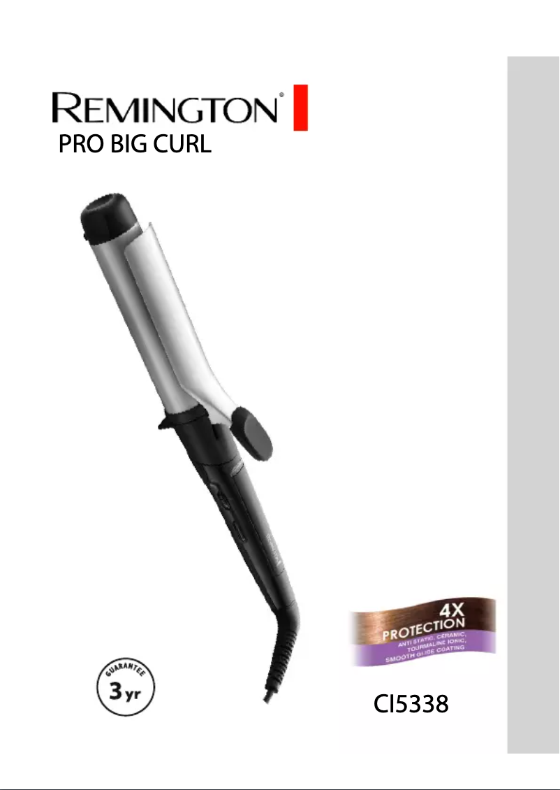 Page n°1 - Manuel utilisateur Remington Pro Big Curl CI5338