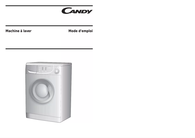 Page 1 de la notice Manuel utilisateur Candy C2 115-47