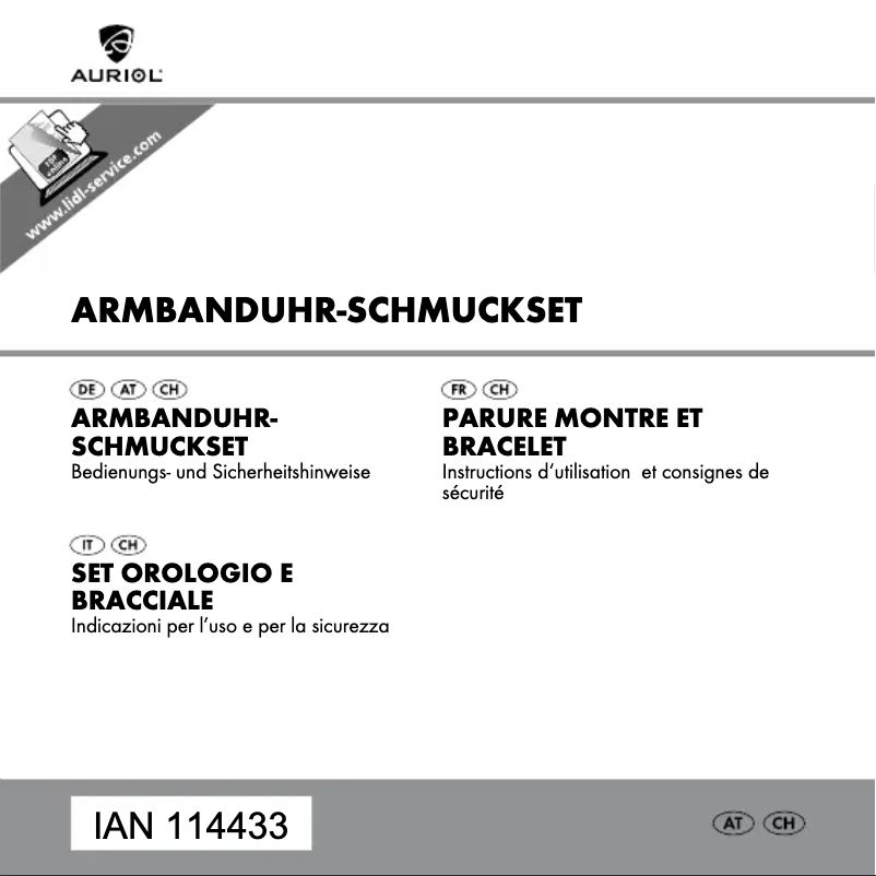 Image de la première page du manuel de l'appareil 114433-15-01