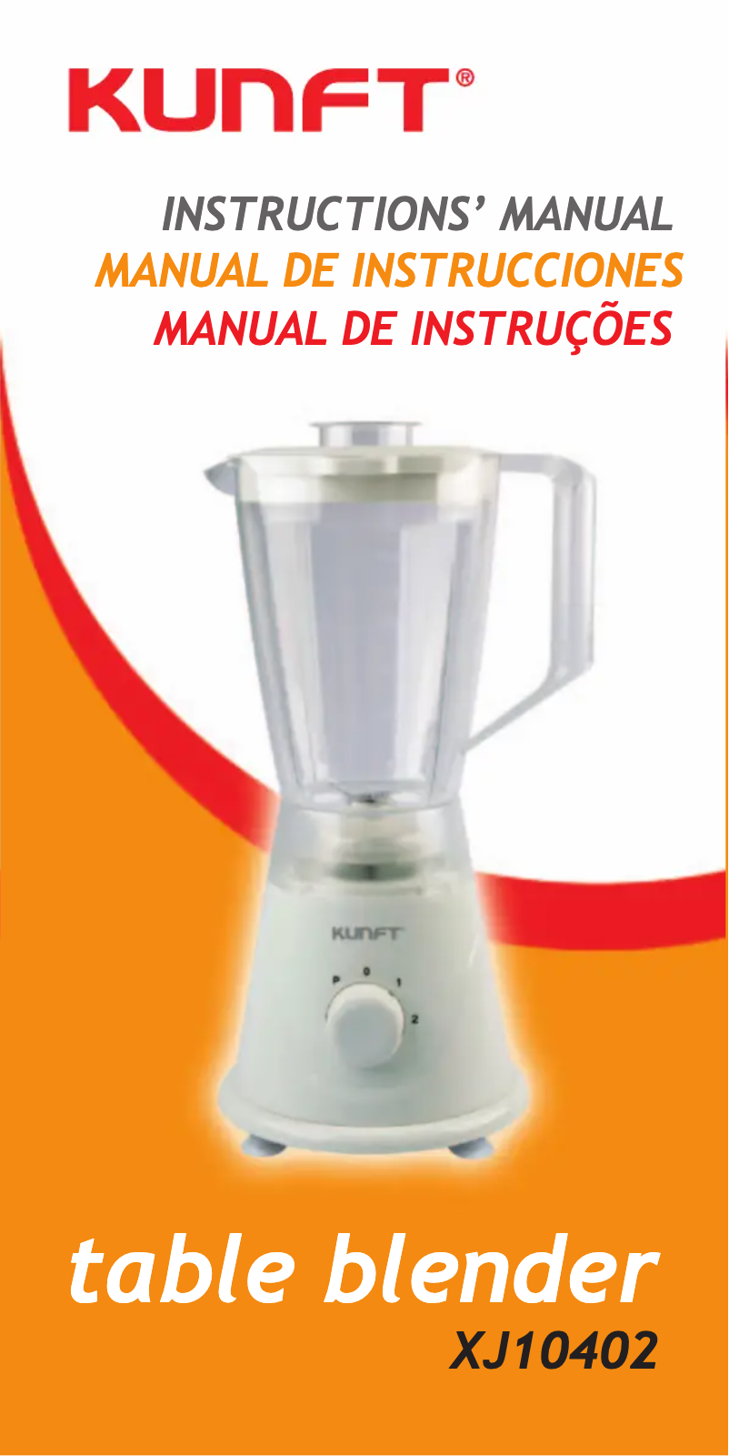 Image de la première page du manuel de l'appareil XJ10402