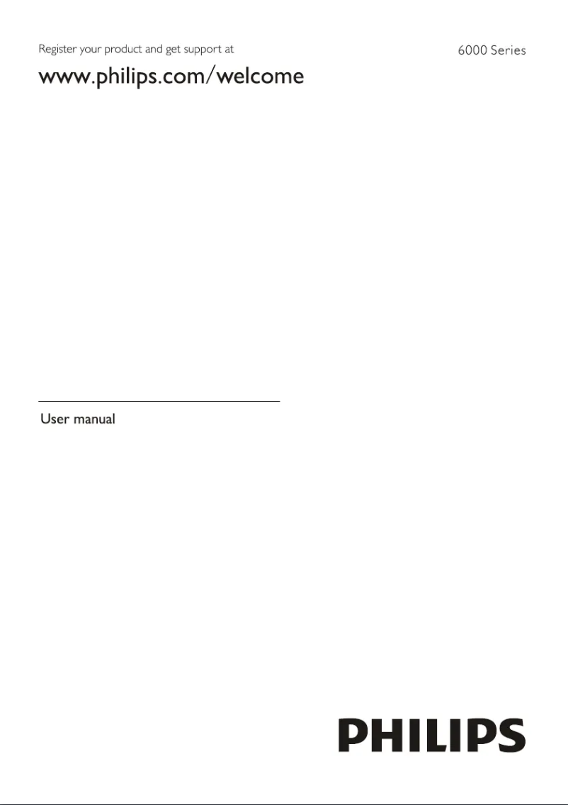 Page 1 de la notice Manuel utilisateur Philips 50PUT6023