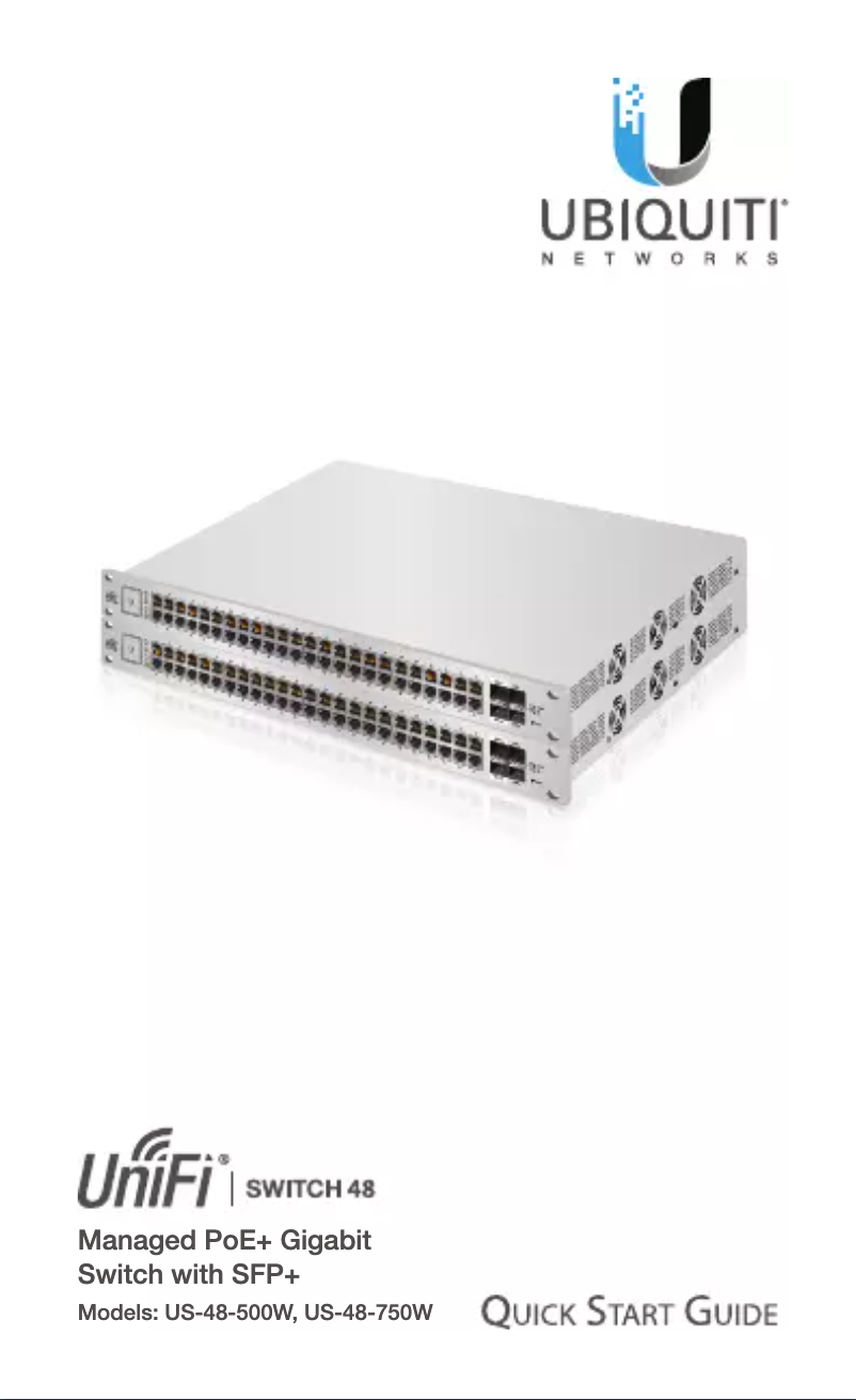 Image de la première page du manuel de l'appareil UniFi Switch US-48