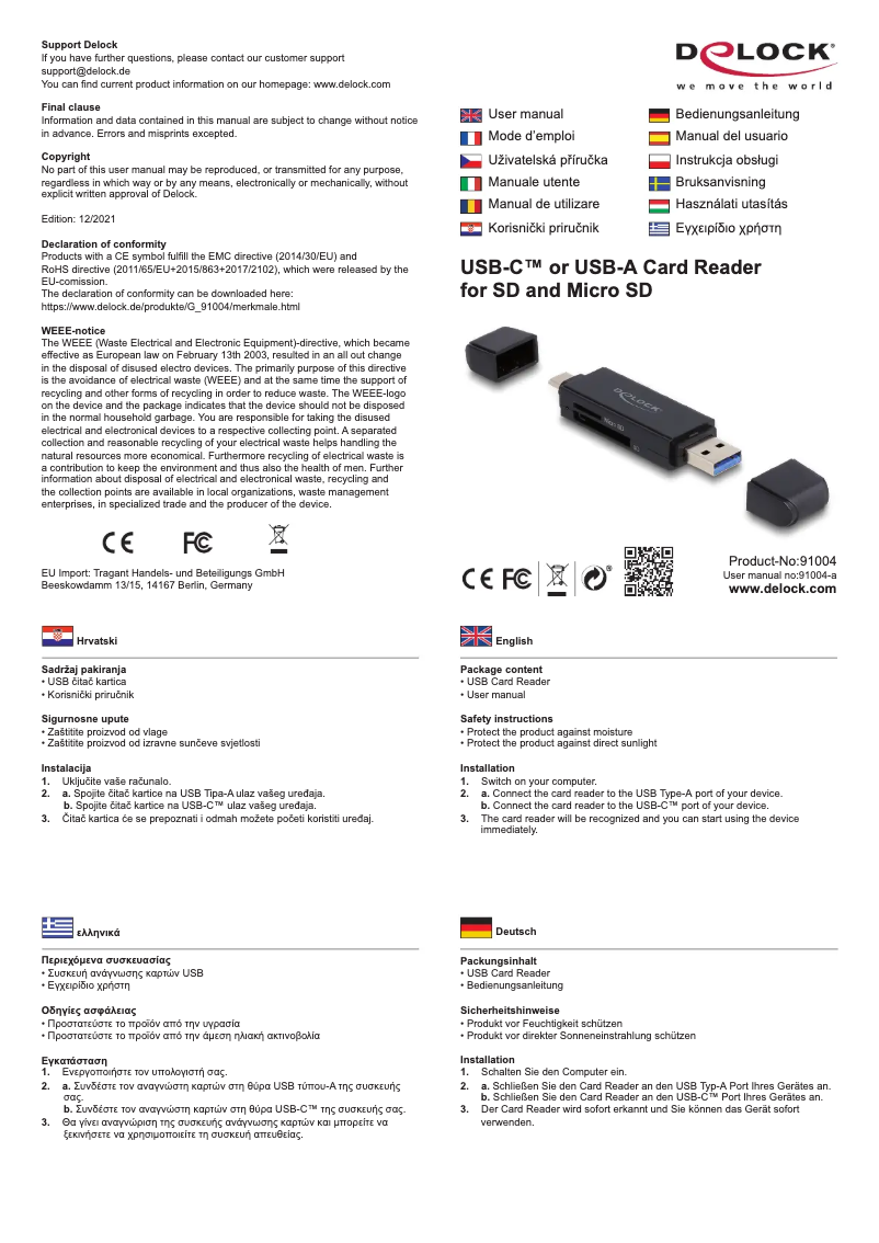 Image de la première page du manuel de l'appareil 91004