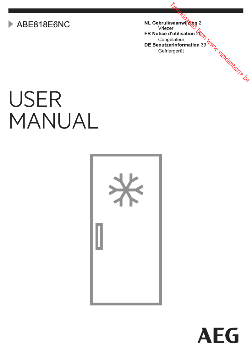 Image de la première page du manuel de l'appareil ABE818E6NC