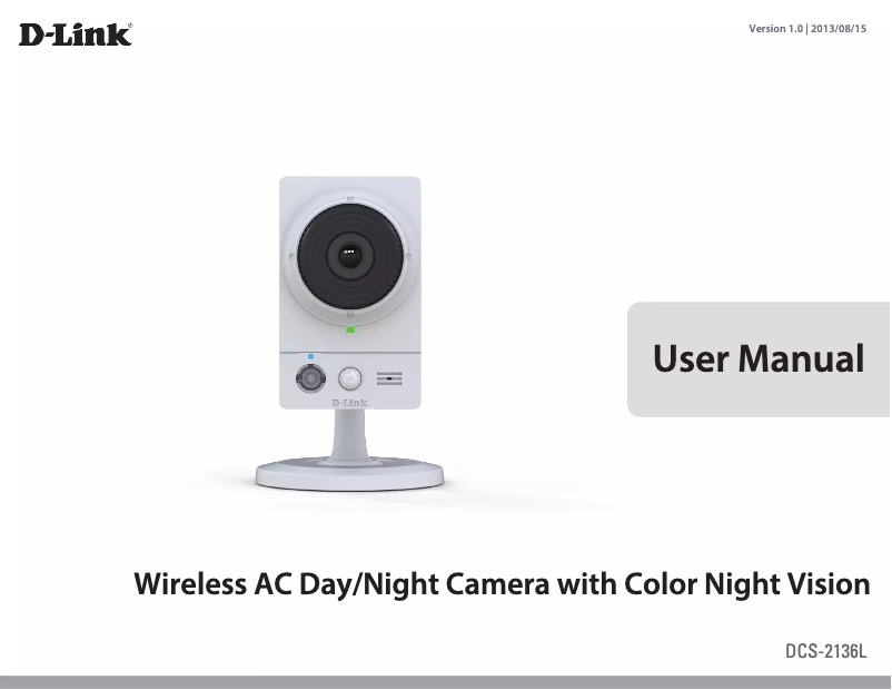 Page 1 de la notice Manuel utilisateur D-Link DCS-2136L