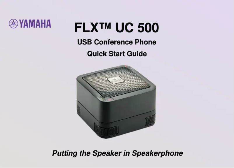 Imagen de la primera página del manual del dispositivo FLX UC 500