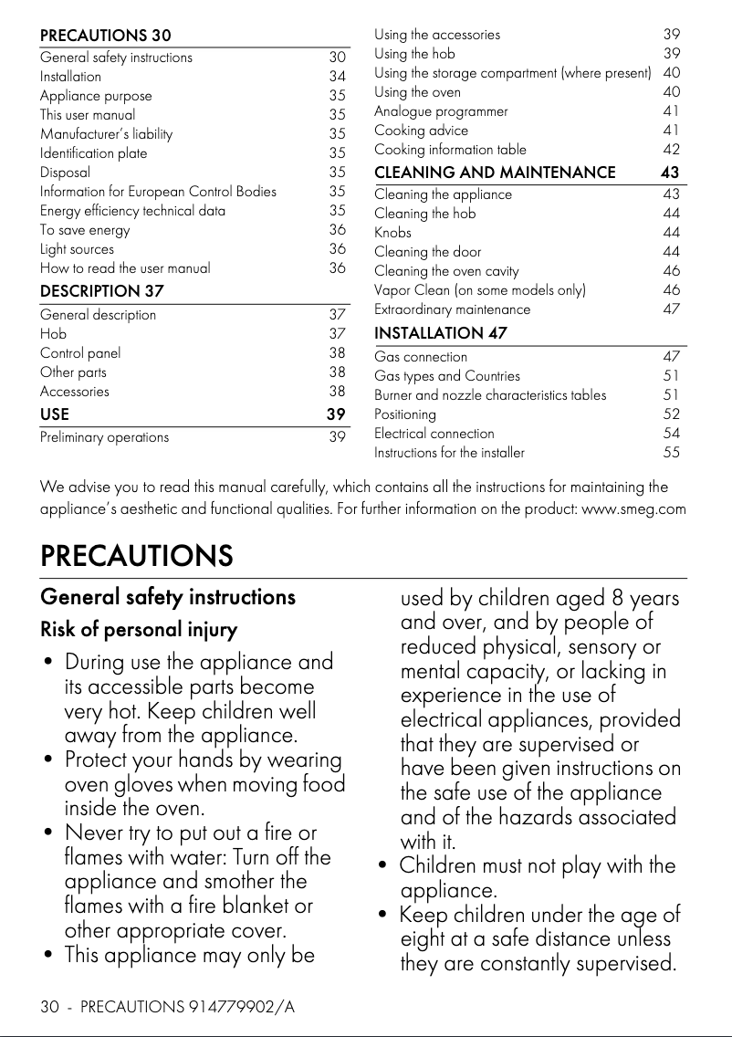 Image de la première page du manuel de l'appareil CO96GMA9