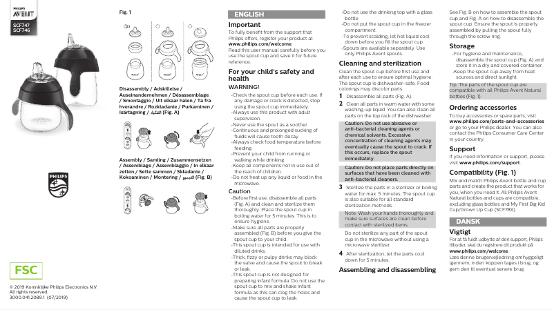 Página 1 del manual Manual de usuario Philips AVENT SCF746