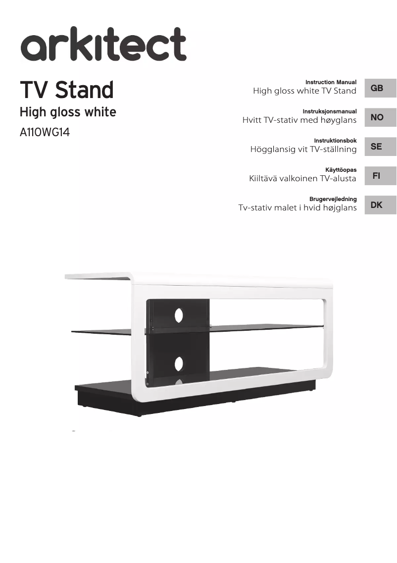 Page 1 de la notice Manuel utilisateur Arkitect A110WG14